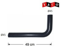 CODO 45 mm x 490 mm x 200 mm - AGUA AIRE - MULTIMARCA